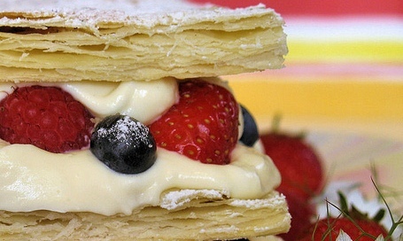 Millefeuille of summer berries