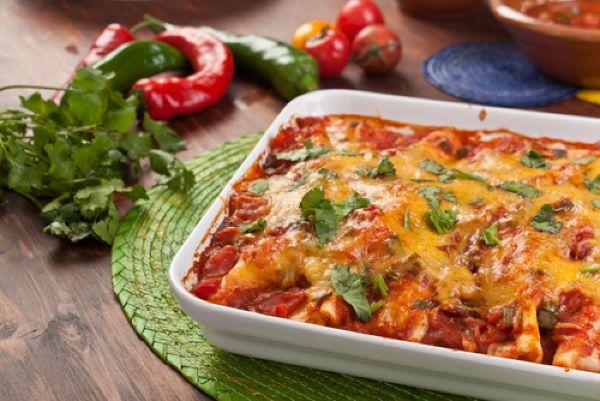 These spinach and ricotta enchiladas are a delicious veggie-friendly family dinner