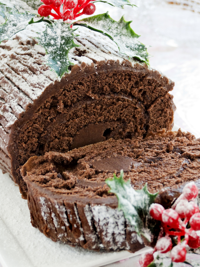 Christmas yule log