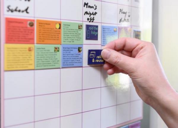 Magneplan is a magnetic display system that helps you plan your families meals & activities for the week ahead 