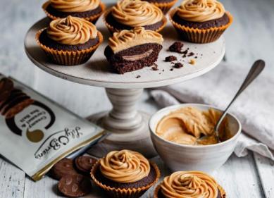 Make these delicious sweet treats for Mothers Day: Salted Caramel Cupcakes with Lily O’Briens