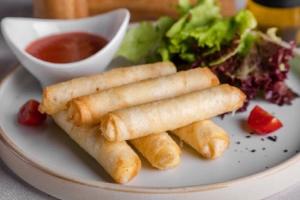 We adore this tastes-like-real-takeaway spring roll recipe 