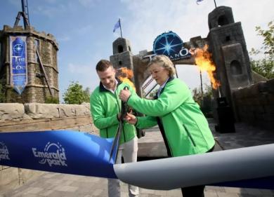 Europes longest intertwining rollercoaster opens in Irelands Emerald Park