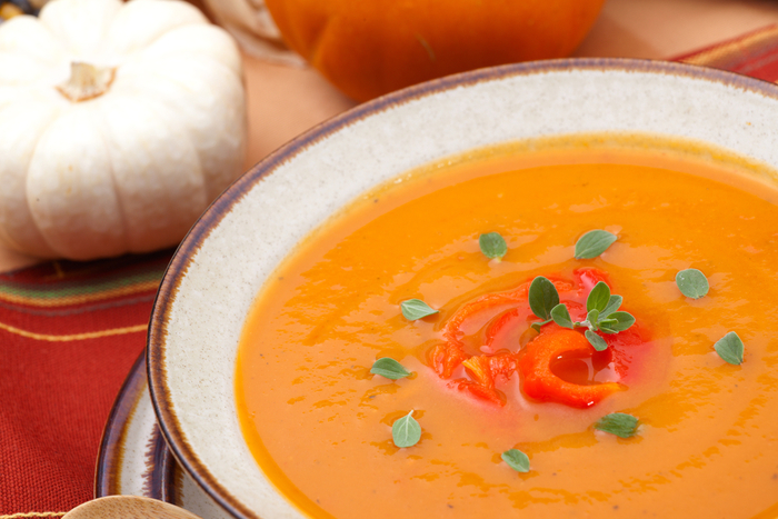 Roasted pepper and tomato soup