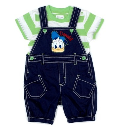 Donald Duck Nautical Short Leg Dungaree