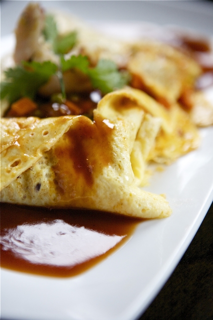 Kai Yad Sai (alternative savoury pancake)      