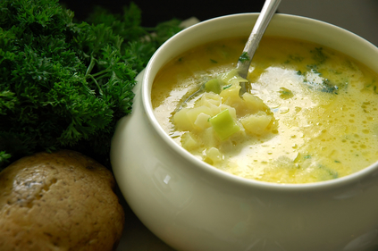 Potato and thyme soup