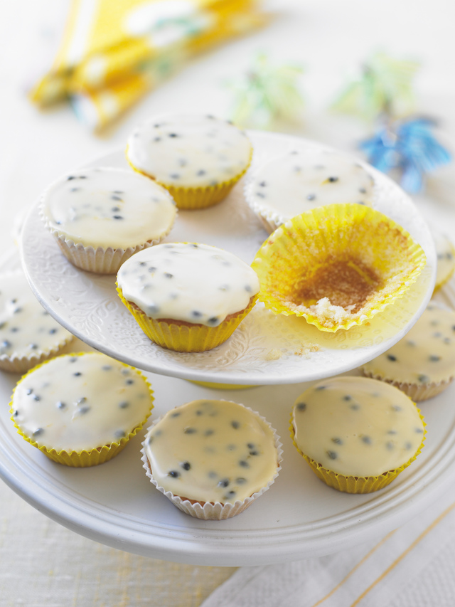 Passion fruit fairy cakes MummyPages.uk