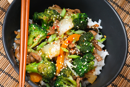 Stir-fried beef with hoisin sauce