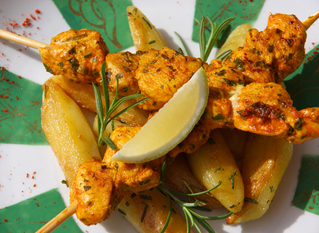 Chicken tikka skewers