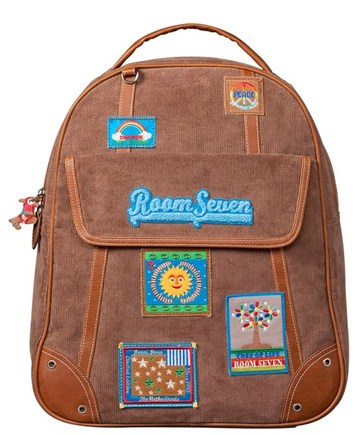 Big backpack boys - brown badges