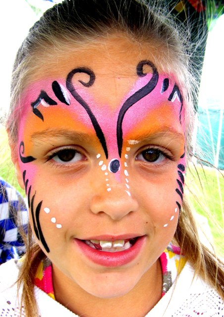 Green Finch Face Painting