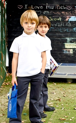 Boys Slim Fit School Trousers with Adjustable Waist from £16.95