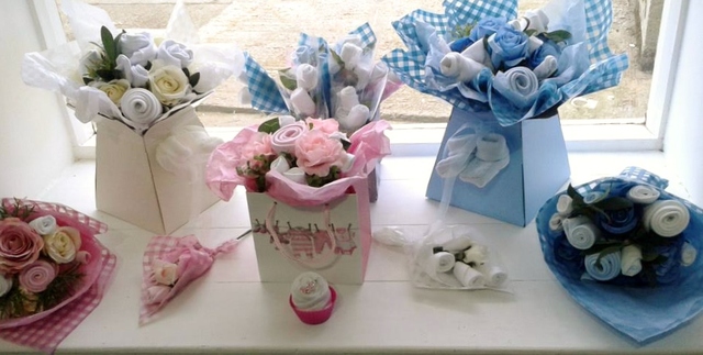 Flower Tots baby clothing bouquets