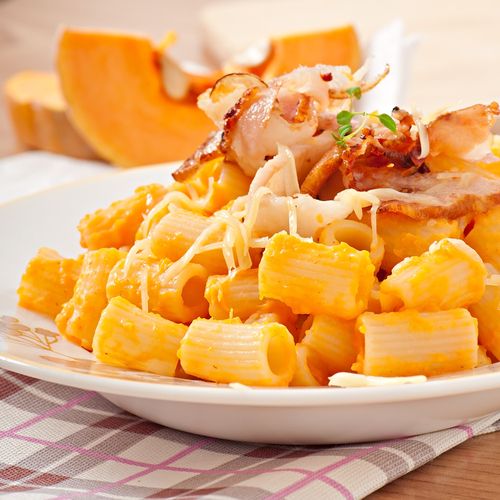 Creamy pumpkin pasta