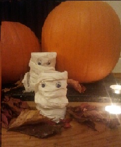 Tissue paper mummies