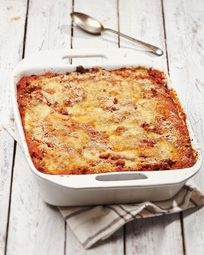 Bacon and tomato pasta bake | MummyPages.uk
