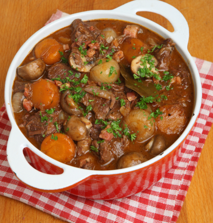 Slow cooked lamb casserole