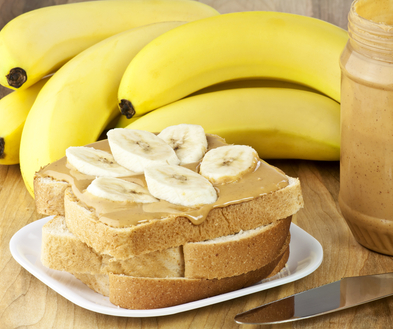 Banana and peanut butter