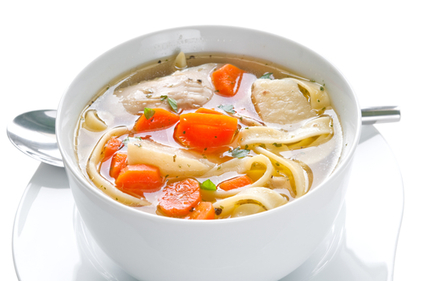 Chicken and noodles soup