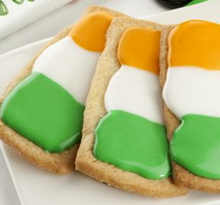Irish flag biscuits