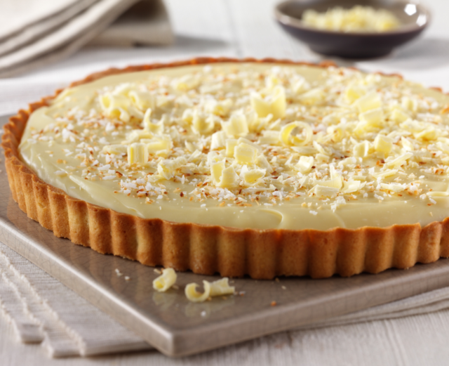 White chocolate tart