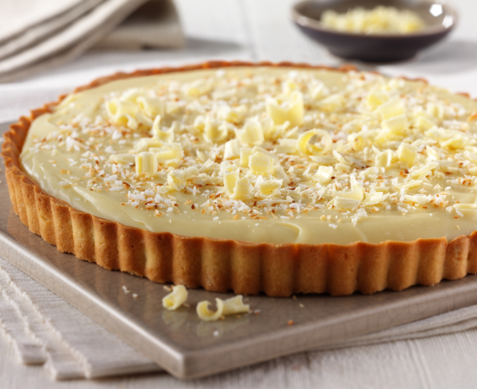 White chocolate tart MummyPages.uk