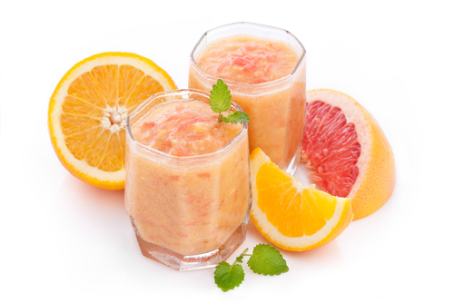 Grapefruit and orange breakfast smoothie