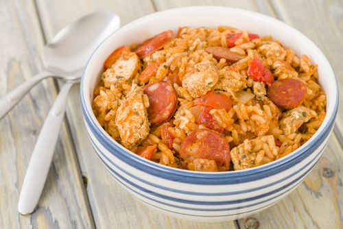 Chicken and sausage jambalaya