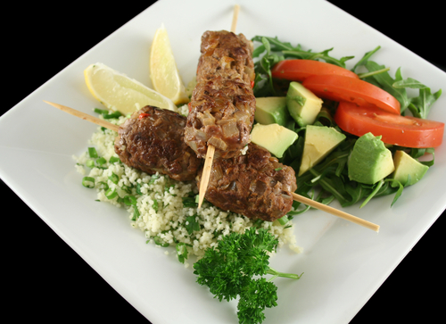 Beef Koftas with garden salad