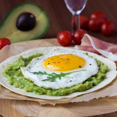 Mexican style avocado and eggs