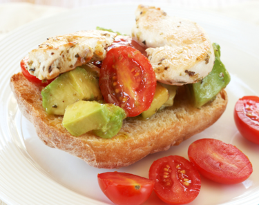 Chicken and avocado ciabattas