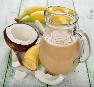 Mango and coconut smoothie