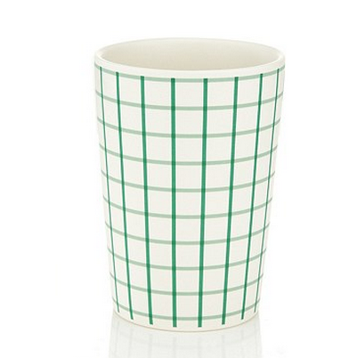 Green ceramic pen pot
