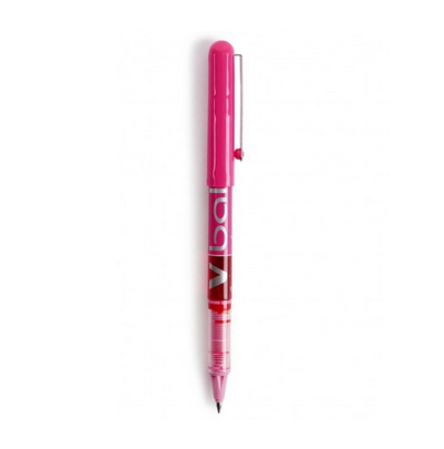 Pilot v-ball liquid pink ink pen