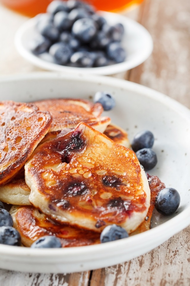 Blueberry pancakes