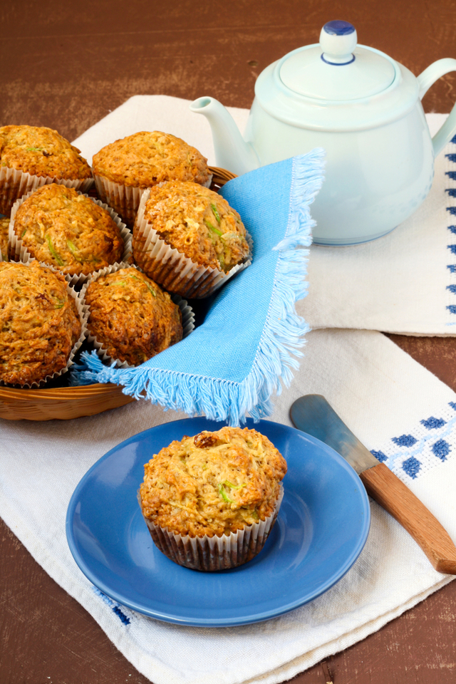 Courgette muffins