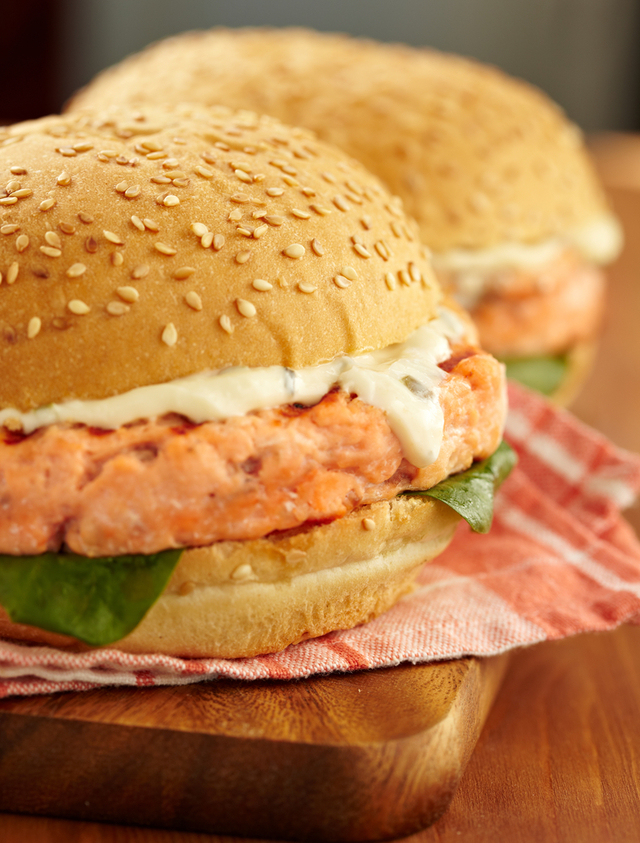 Salmon burgers