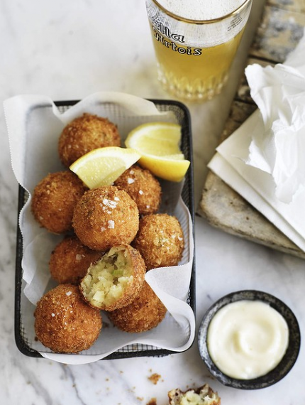 Salt cod fritters with fresh lemon | MummyPages.uk
