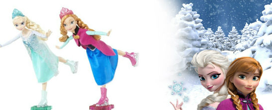 Ice Skating Frozen Dolls