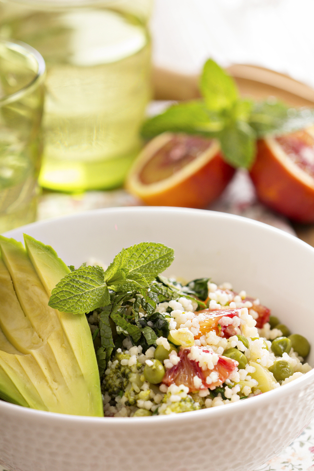 Avocado couscous salad