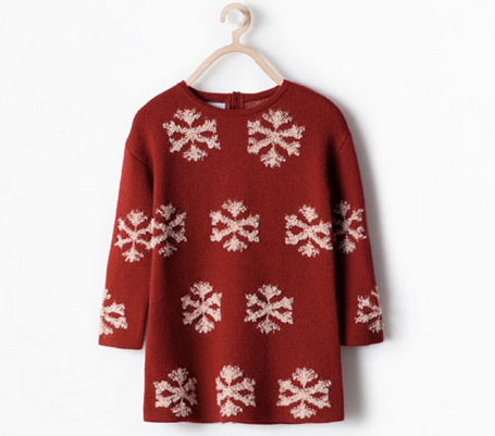 Snowflake knit dress 