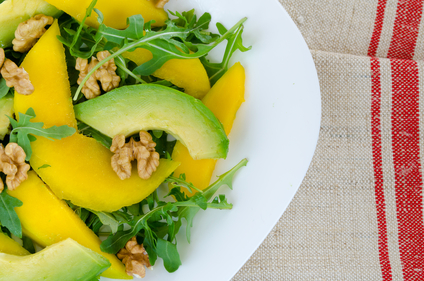 Prawn and mango salad 