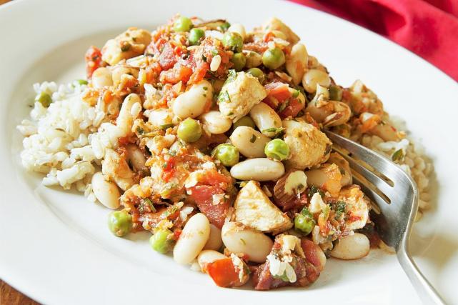 Chicken and cannellini beans 
