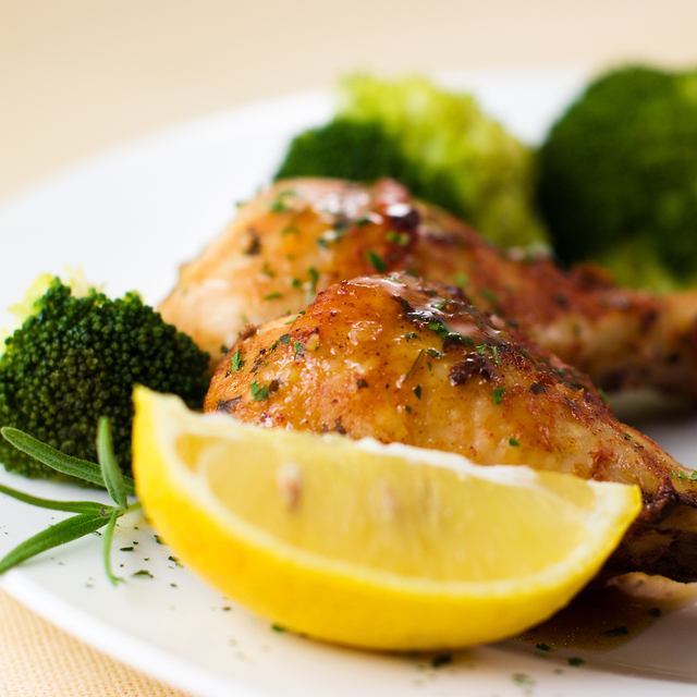 Lemon chicken with broccoli