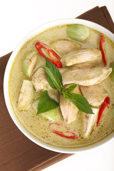 Thai coconut chicken soup