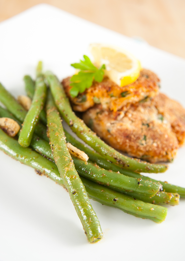 Potato and salmon cakes