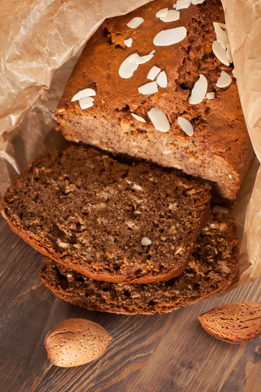 Egg free almond butter bread 