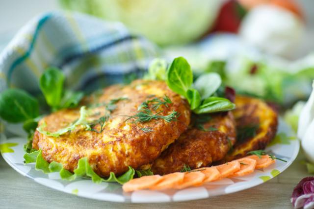 Crisped risotto patties