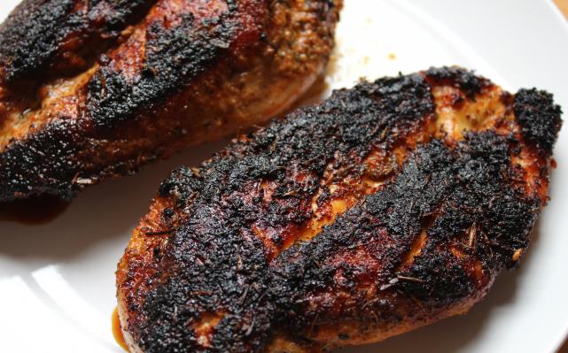 Blackened Cajun chicken